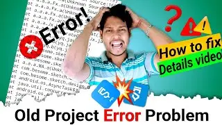 old project file error problem how to fix full details video in  sketchware pro #AndroidAppdeveloper