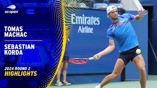 Tomas Machac vs. Sebastian Korda Highlights | 2024 US Open Round 2