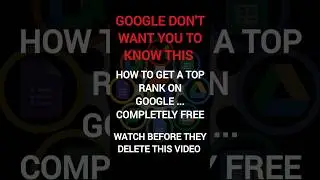 Google don't Want You to Know This | SEO Tips to Boost Your Rank #seo #seotips #seoalgorithm #shorts