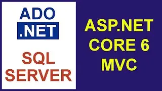 ASP.NET CORE 6 MVC con ADO.NET + SQL Server