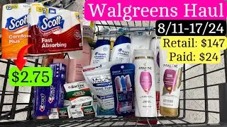 Walgreens Haul - Save 84% This Week! | All Beginner Friendly Coupon Deals! 8/11-17/24