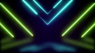 Green Abstract Neon Lines Twitch Gaming Animated Background Live Wallpaper Lighting Frames Streaming