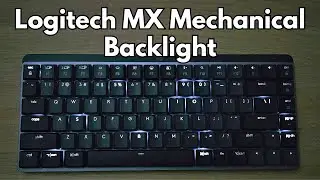 Logitech MX Mechanical keyboard backlight effect demonstration