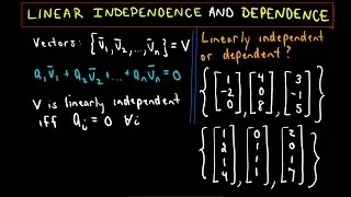 ❖ Linear Independence and Linear Dependence, Ex 1 ❖