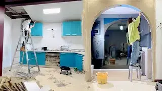 Girl renovating abandoned apartment Full Renovation Timelapse - room decor - Before & After