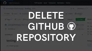 How to Delete Repository in GitHub