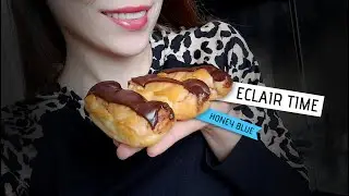 Food feet crushing eclair