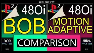 [PS2] Deinterlacing 480i (BOB vs Motion Adaptive) Graphics Comparison @vcdecide