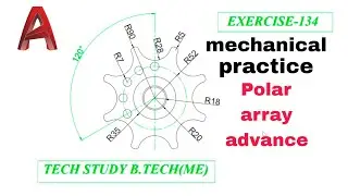 Autocad mechanical practice drawing | 2d drawing | autocad tutorial in hindi | autocad 2d |