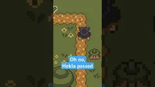 Todays work: making Hekla fall over when she looses all her health | Godot Zeldalike