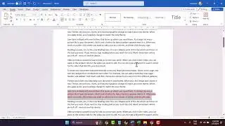 How to Select Text in MS Word with Mouse and Keyboard