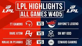 LPL Highlights ALL GAMES Week 4 Day 5 | LPL Spring 2024