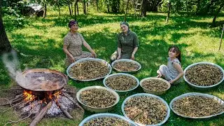 100kq Mulberry Harvest in the Village! - Village Women make Homemade Mulberry Molasses