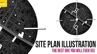 Site Plan Illustration LCLA Style   Photoshop