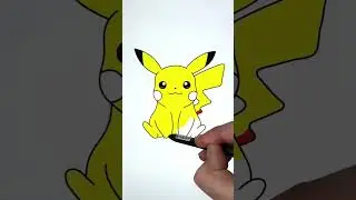 #howto #drawing #pikachu #pokemon ✍🐿 #pika #art #shorts