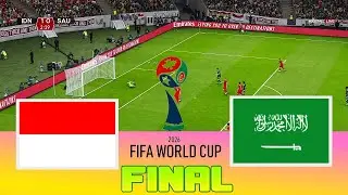 INDONESIA vs ARAB SAUDI | FIFA World Cup 2026™ Qualifiers | Full Match | Realistic PES Gameplay