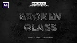 Breaking Glass Intro Template + Tutorial in After Effects