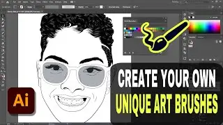 CREATE Your Own UNIQUE Art Brushes in Adobe Illustrator | BEGINNERS Tutorial | #illustrator