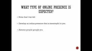 What Kind of Online Presence Do Hiring Committees Expect?