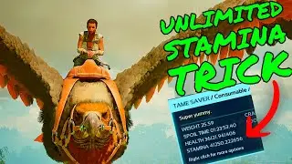 UNLIMITED STAMINA TRICK for TAMES in Ark Survival Ascended!