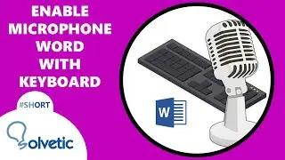 How to ACTIVATE the MICROPHONE in WORD KEYBOARD 🎤⌨️