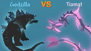 Godzilla vs Tiamat! Animation 2D / Animação 2D. Godzilla x Kong (2024) 🦖🐉