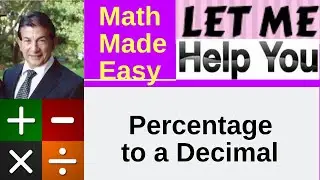 Percentage to a Decimal