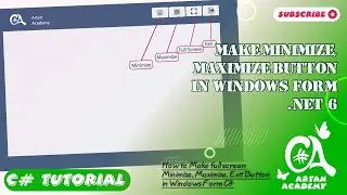 C# Make Minimize Maximize Exit Button in windows form