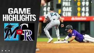 Marlins vs. Rockies Game Highlights (8/28/24) | MLB Highlights