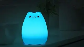 USB Charging Cat Cartoon LED Colorful Night Light