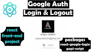 React Google Login Auth Project React Tutorial