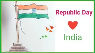 💥 Indian National Flag | National Flag | Indian Flag | Republic Day Drawing | 26 January