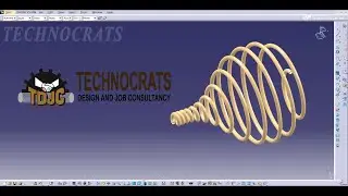 CATIA V5 | SURFACE DESIGN MODEL | TUTORIAL 3 | SPHERICAL SPRING