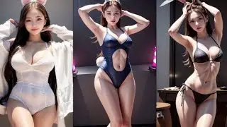 [ AI 4K ZONE ] Ai Art KOREAN HOT BUNNY GIRLS LOOKBOOK and MUSIC
