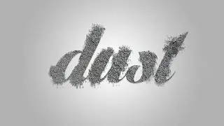 Photoshop | How to Make Dust Text Effects