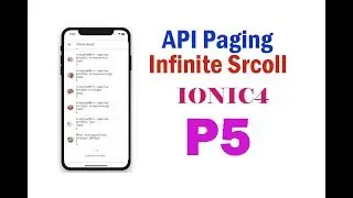 Infinite scroll ionic 4  call API paging part 5