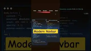 Morden navbar design using HTML CSS #htmlfullcourse #htmltutorial #html5 #javascript #css # #coding