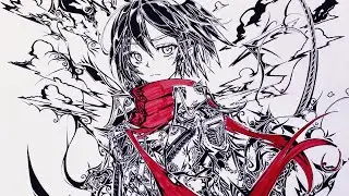 Mikasa Ackerman - Drawing Time Lapse - Attack on Titan Shingeki no Kyojin