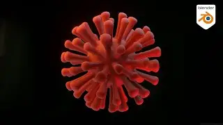 How to make a Covid 19  Virus animation in Blender  | Creek's Tutorial's | Blender Tutorial.