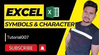 Insert Special symbols and Character in Excel (Hindi)| Part - 14 | @Tutorial007