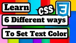 css color property | All Color Properties in CSS