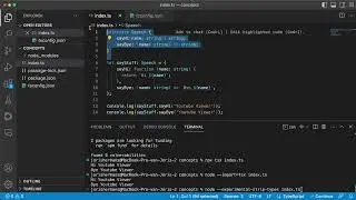 Running typescript in node.js