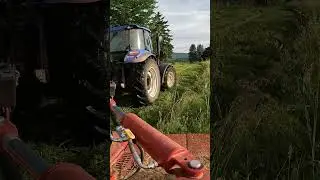 Mowing Hay For Horses #farming #horsefeed #horses #astablelife