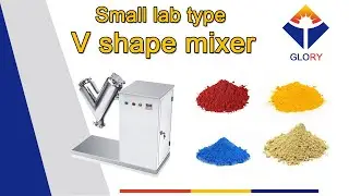 Small lab type V shape mixer