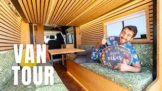 VAN TOUR | DIY Vanlife Luxury Stealth Camper Van Build | Tiny Home on Wheels