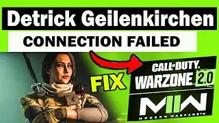 Warzone 2.0 Detrick #Geilenkirchen Connection failed fix | #Detrick error cod || by borntoplaygames