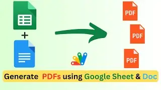 Google Sheets | Generate multiple PDFs using Google Doc