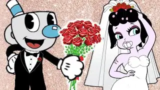 Cuphead: Cala Maria Wedding OutFit With Mugman (Cuphead Mod)