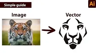 Image To Vector Illustrator | Convert A PNG To Vector with Adobe Illustrator tutorial