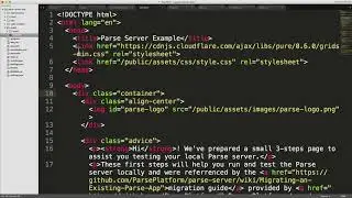 EP44 - Parse Server:  How to host a simple website using your parse server & express app?